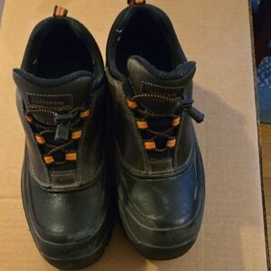 Lands' End Men's Black and Orange Boots